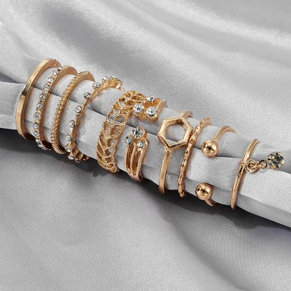 *Candace* 8 Piece Ring Set - Picture 2 of 6